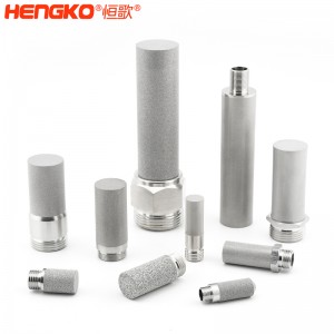 廠家來圖定制粉末燒結316L不銹鋼過濾器濾芯防塵耐腐蝕，用于化工制藥